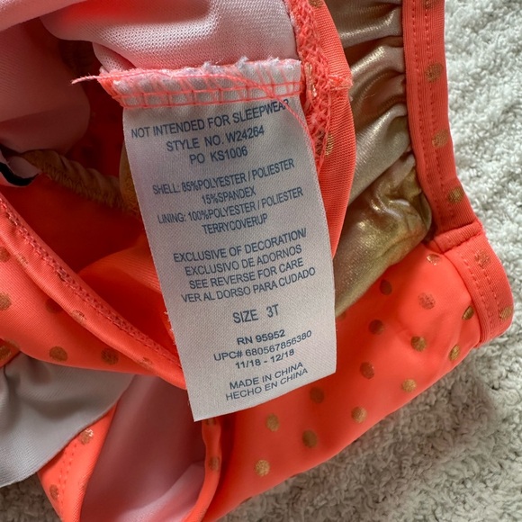 Freestyle Revolution Coral and Gold Swimsuit - Picture 3 of 8